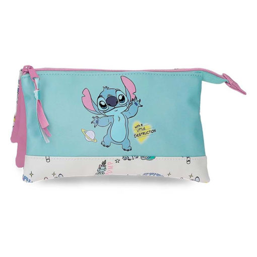 Picture of STITCH LITTLE DESTRUCTION 3 COMPARTMENT PENCIL CASE